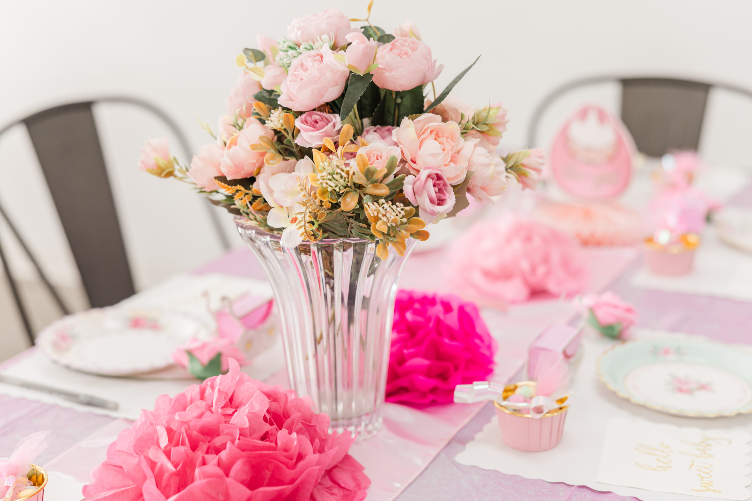 Baby Shower, Collective Howell, DIY Event, Michigan, Baby Girl, Table Scape, Party Decor, Garden Party